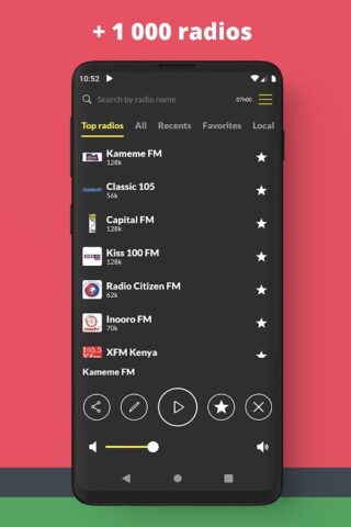 Радио Кения FM онлайн для Android — скриншот 2