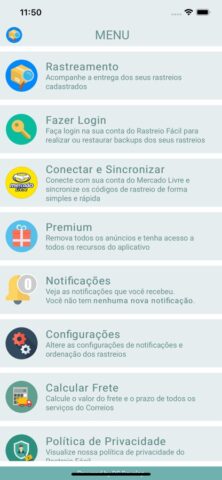 Rastreio Fácil для iOS — скриншот 3