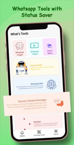 Recover Messages, Status Saver для Android — скриншот 2