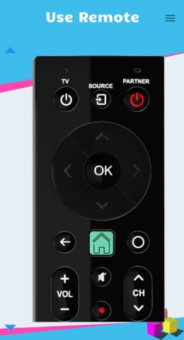 Remote Control for Partner TV для Android — скриншот 3