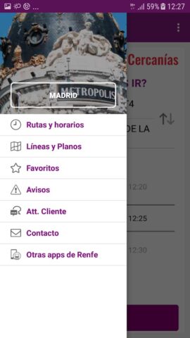 Renfe Cercanias для Android — скриншот 2