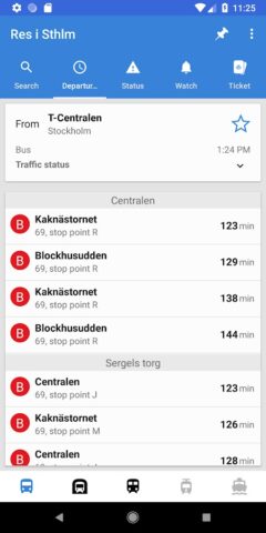 Res i STHLM: SL reseplanerare для Android — скриншот 2