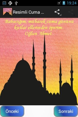 Resimli Cuma Mesajları Yap для Android — скриншот 2