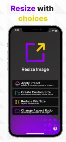 Размер Фото — Изменить для iOS — скриншот 1