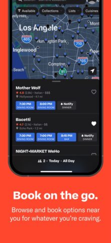 Resy для iOS — скриншот 2