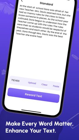 Инструмент перефразирования для Android — скриншот 3