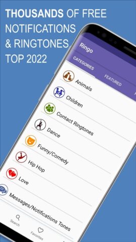 Ringo Ringtones Notifications для Android — скриншот 1
