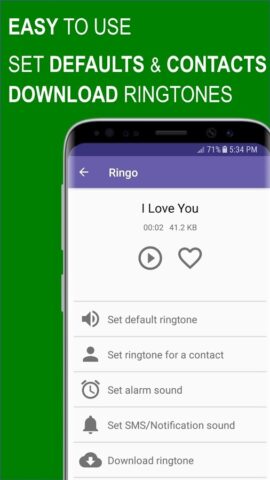 Ringo Ringtones Notifications для Android — скриншот 3