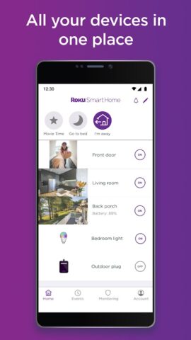 Roku Smart Home для Android — скриншот 1