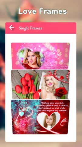 Romantic Love Photo Frames для Android — скриншот 3
