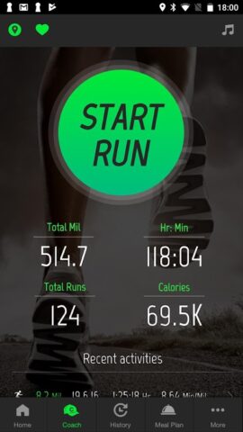 Running Distance Tracker + для Android — скриншот 1