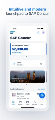 SAP Concur для iOS — скриншот 1