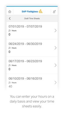 SAP Fieldglass Time Entry для iOS — скриншот 3