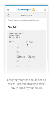 SAP Fieldglass Time Entry для iOS — скриншот 4