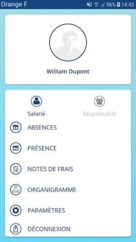 SIRH Nibelis для Android — скриншот 1