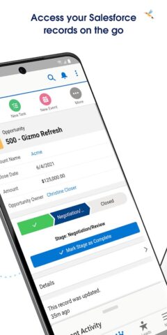Salesforce для Android — скриншот 3