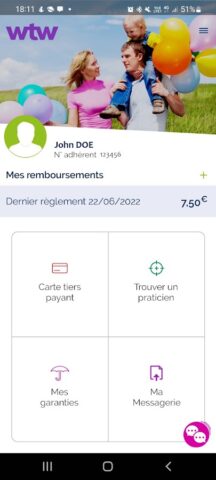 Santé WTW для Android — скриншот 1