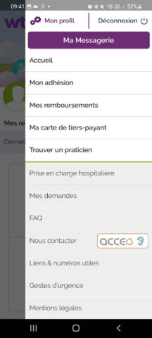 Santé WTW для Android — скриншот 2