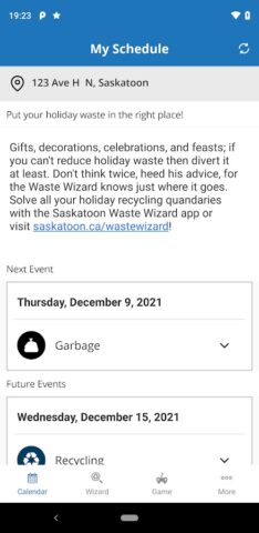 Saskatoon Waste Wizard для Android — скриншот 4