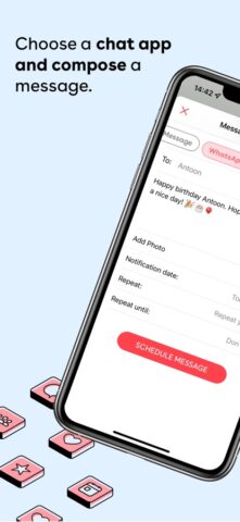 Scheduled — Send text later для iOS — скриншот 2