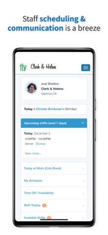 Schedulefly для Android — скриншот 1