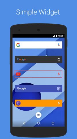SearchBar Ex — Search Widget для Android — скриншот 3