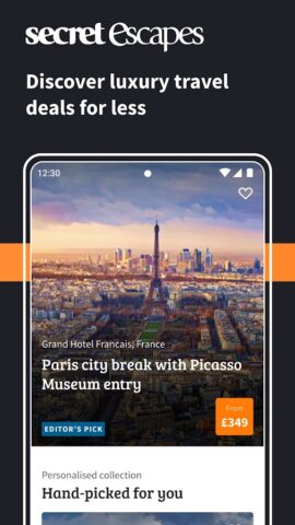 Secret Escapes: Hotel & Travel для Android — скриншот 1