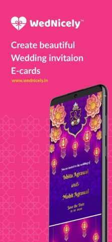 Shaadi & Engagement Card Maker для Android — скриншот 1
