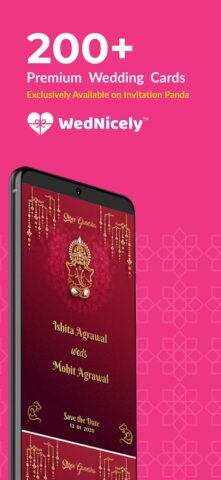 Shaadi & Engagement Card Maker для Android — скриншот 2