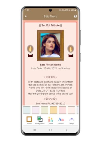 Shradhanjali Photo Frame для Android — скриншот 5