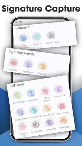 Сканер подписи, цифровой знак для Android — скриншот 1