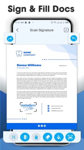 Сканер подписи, цифровой знак для Android — скриншот 2