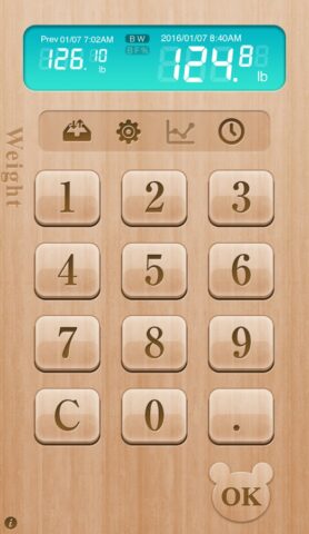 SimpleWeight — Recording Diet для Android — скриншот 1