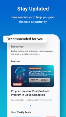 Simplilearn: Online Learning для Android — скриншот 3