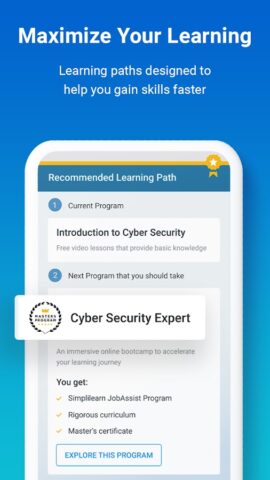 Simplilearn: Online Learning для Android — скриншот 4