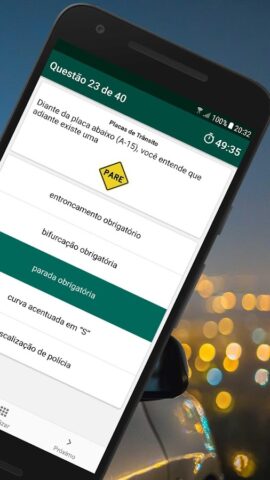 Simulado Habilitação — BA для Android — скриншот 2