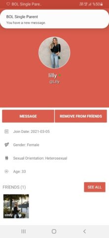 Сайт знакомств для одиноких ро для Android — скриншот 4
