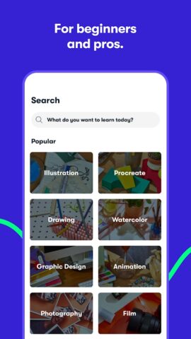 Онлайн-уроки Skillshare для Android — скриншот 3