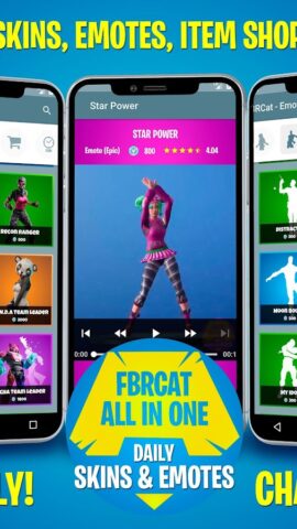 Skins, Emotes & Shop – FBRCat для Android — скриншот 2
