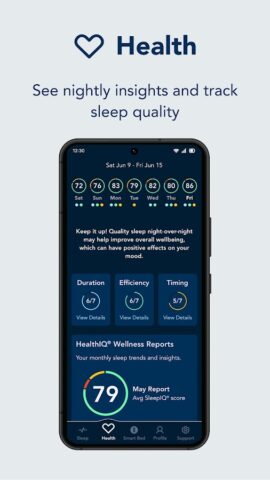 Sleep Number для Android — скриншот 3