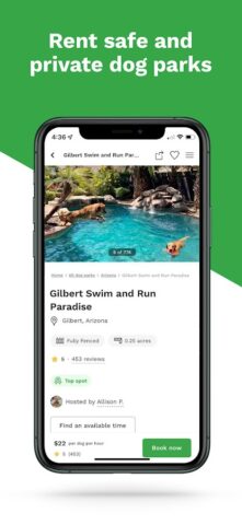 Sniffspot — Private Dog Parks для Android — скриншот 1