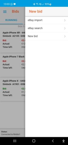 Снайпер аукционов на ebay для Android — скриншот 1