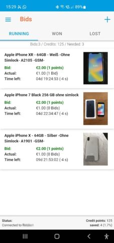 Снайпер аукционов на ebay для Android — скриншот 4