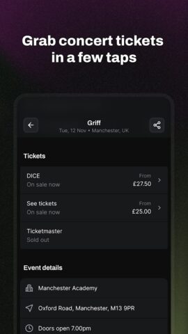 Songkick Concerts для Android — скриншот 4