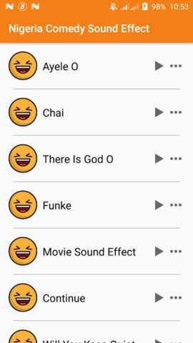 Sound Effects for Naija Comedy для Android — скриншот 1