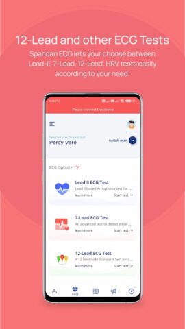 Spandan-ECG/EKG on smartphone для Android — скриншот 2