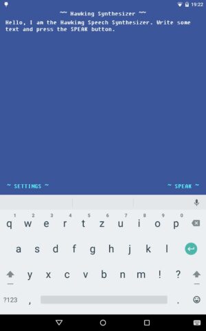 Speech Synthesizer — Hawking для Android — скриншот 4