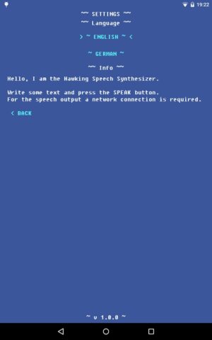Speech Synthesizer — Hawking для Android — скриншот 5