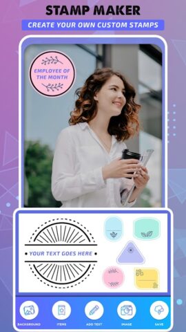 Stamp Maker | Photos Watermark для Android — скриншот 4