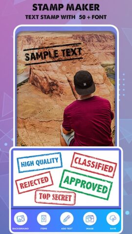 Stamp Maker | Photos Watermark для Android — скриншот 5